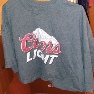 Mens 1/2 Coors Lite Top Size 2X